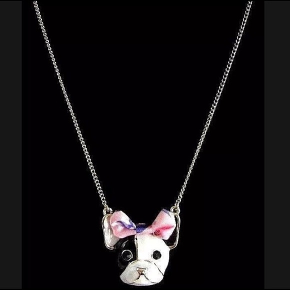 Betsey Johnson Jewelry - NWT Betsy Johnson FRENCH BULLDOG Gold Necklace